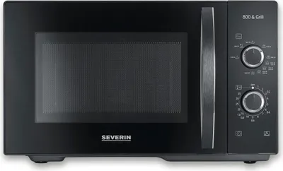 Produktbild von Severin  Mikrowelle mit Grillfunktion 2-in-1 MW 7785  aus Edelstahl, schwarz  Mikrowelle Mikrowelle Mit Grill Grillofen Mikrowellengerät