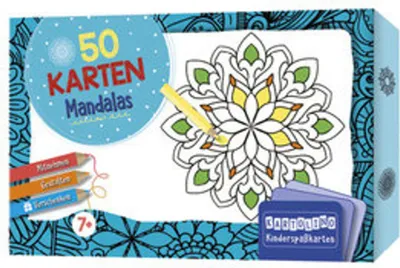 Image de 50 cartes à colorier - Mandalas