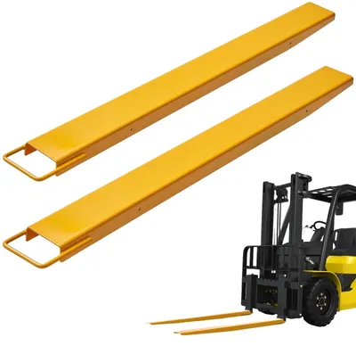 Productafbeelding van VEVOR 2-delige set vorkverlengingen, 1520 mm, verlengstuk voor vorken, draagvermogen 1,815 ton, vorken van Q235 koolstofstaal, één delig ontwerp, verlengstuk voor palletvorken, compatibel met vorken van 106 mm