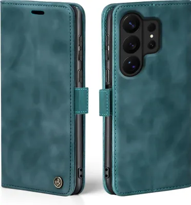 Produktbild von Handy Hülle für Samsung Galaxy S26 Ultra Klapphülle Bookcase Flip Cover Handy Tasche Etui Farbe: Petrol