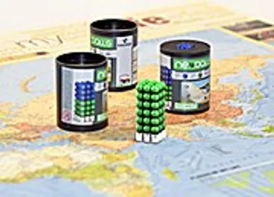 Zdjęcie produktu dla 54 kulki magnetyczne, 5 mm, "Neoballs", kolor zielony