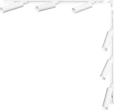 Image de Kit rail en L blanc 1x1m avec spots 1-phase 3578 Zuma Line