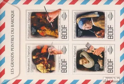 Produktbild von Briefmarken Togo 2017 Mi 8452-8455 Kleinbogen (kompl. Ausgabe) postfrisch Große Maler des Barock