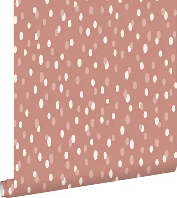 Zdjęcie produktu dla ESTAhome Tapeta kropki starego różu 50 x 900 cm
