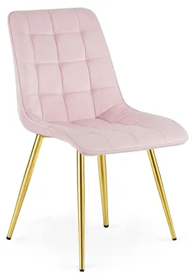 Imagen del producto de Sillón - Leobert - Dos cuerpos - Terciopelo rosa claro / Patas doradas