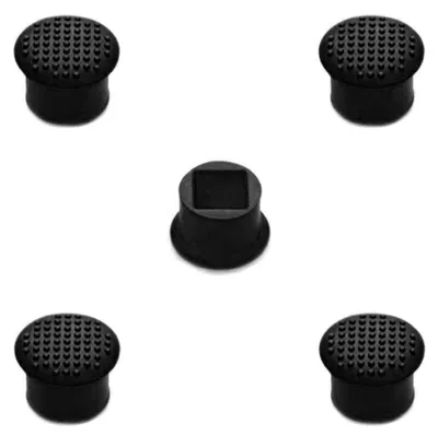 Imagen del producto de 5 unidades de teclas de goma para trackpoint, compatibles con teclados y ratones, color negro