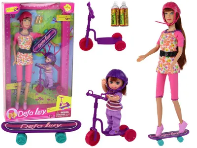 Image de Lucy Doll Set Casques de skateboard scooter rose