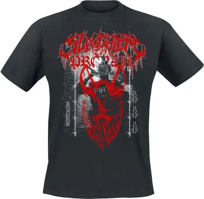 Produktbild von Slaughter To Prevail T-Shirt Uni Red Mask Kostolom schwarz M