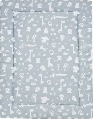 Produktbild von Alvi® ALVI Krabbeldecke Zootiere puderblau 100 x 135 cm