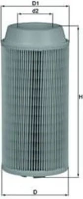 Produktbild von MAHLE LX 1802 Luftfilter