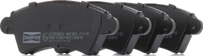Produktbild von CHAMPION Bremsbeläge Satz Vorne Bremsklötze passend für PEUGEOT 206 Schrägheck (2A/C) 573036CH