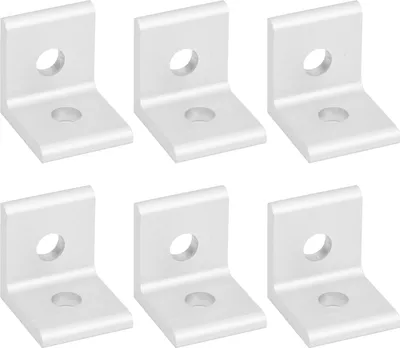 Image de Équerre en aluminium, Équerre d'angle, Équerre à 90°, Équerre fixe, Équerre en L, Fournitures industrielles