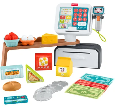 Image de Jouet éducatif électrique Fisher-Price pour les tout-petits L'amusement éducatif Ma première caisse de jeu, version multilingue