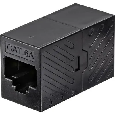 Image de Adaptateur réseau RJ45 Renkforce CAT 6a [1x RJ45 femelle - 1x RJ45 femelle] Noir
