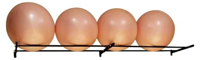 Produktbild von Verstellbares Regal für Sport- und Yoga-Bälle, 124 cm, Schwarz