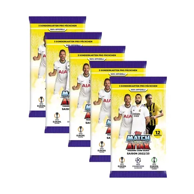 Produktbild von Topps - Champions League 2022/23 - Trading Cards - 5 Booster