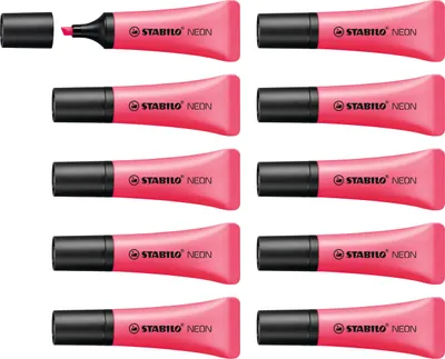Produktbild von Textmarker - STABILO NEON - 10er Pack - pink