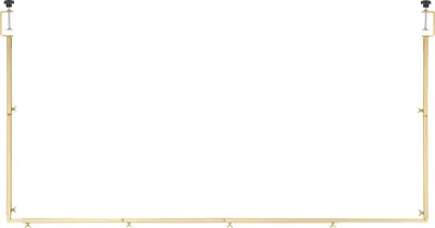Obrázek produktu pro SucceBuy Nastavitelná stolní tyč na dekorace, výška 330-1066,8 mm a délka 711,2-2489,2 mm, stolní oblouk se svorkami, ideální pro svatební, narozeninové a vánoční dekorace, zlaté barvy