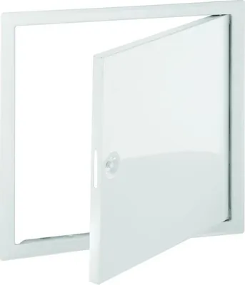 Produktbild von UPMANN Revitür SOFTLINE sv 350x350 RAL9016 Vierkantverschluss - 20538