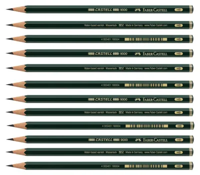 Produktbild von Faber-Castell - Bleistifte Castell 9000 HB, 12 Stück