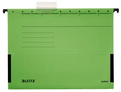 Produktbild von Leitz Alpha, A4, Grün, Karton, Metall, 225 g/m², DIN 821, 348 mm