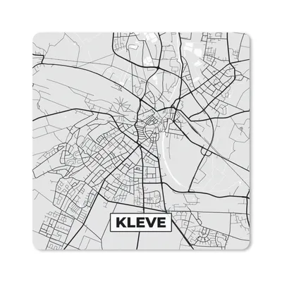 Produktbild von MuchoWow® Mauspad Mousepad Stadtplan - Kleve - Karte - Deutschland - Karte 30x30 cm - Mousepads - Maus Mat - Pad - Mausunterlage - Gaming