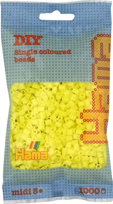 Image de HAMA Perles jaune pastel 1000pcs, 1sachet