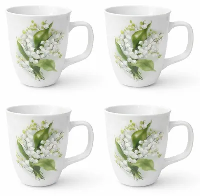 Produktbild von Tassen-4er-Set "Maiglöckchen" 0,4 L