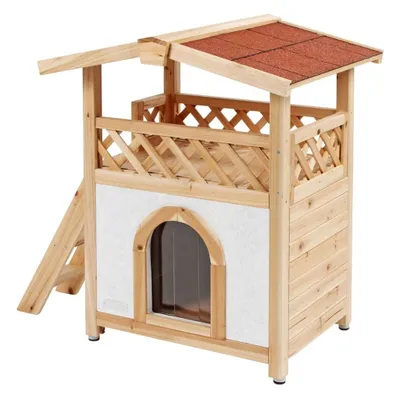 Produktbild von Kerbl Katzenhaus Tyrol Alpin 88x57x77 cm Hellbraun