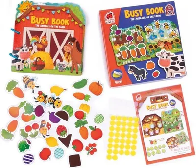 Image de Jeu éducatif avec Velcro. Animaux de la ferme