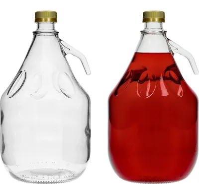 Obrázok produktu pre 3-litrová sklenená fermentačná fľaša s rukoväťou a skrutkovacím uzáverom