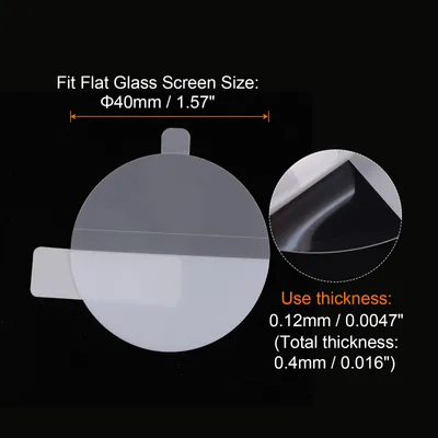 Produktbild von 3 Stš¹ck Uhrenglas Displayschutzfolien 40mm HD High Definition Anti-Kratz-Wasserdicht Ultra-Dš¹nn TPU Universal Smartwatch Bildschirmschutzfolie mit Tuch Aufkleber Schaber