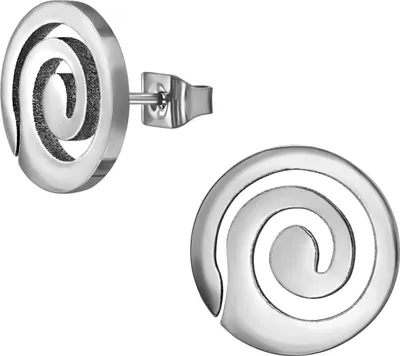 Produktbild von Titan Ohrringe Ohrstecker mit runder Spirale 12mm