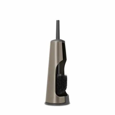 Immagine prodotto di Brabantia Toilettenbürste und Halter ReNew, Toilettenbürstengarnitur, WC-Garnitur, Platinum, 477324