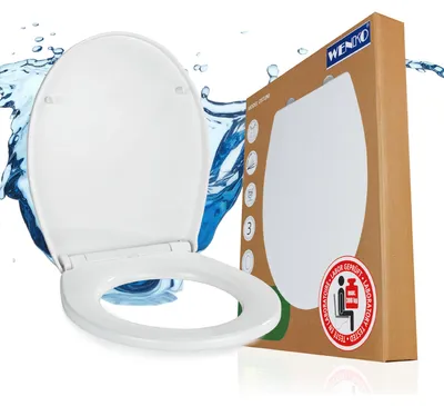 Produktbild von WENKO WC-Sitz Mod. Ostuni, belastbar mit 300 kg, recyclebarer Thermoplast mit Absenkautomatik