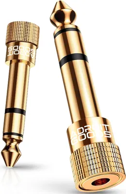 Obrázok produktu pre AdroitGoods Adaptér 6,35 mm samec na 3,5 mm samica audio jacku - pozlátený