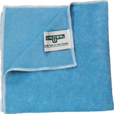 Produktbild von Unger SmartColor Profi-Mikrofasertuch 200 | Ecolabel-es Reinigungstuch (Blau) - 10er Pack