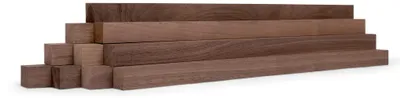 Produktbild von 10er-Set Holzleisten - Nussbaum gehobelt - 40 x 40 x 500 mm