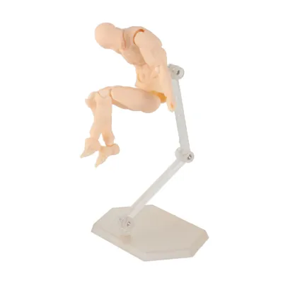 Produktbild von Akční figurka Tělo Přizpůsobitelné pózy Pohyblivé Odolné PVC Široce kreslení figuríny pro rodinnou kancelář (barva kůže Man)
