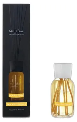 Obrázek produktu pro Millefiori Milano Difuzér s tyčinkami Legni e Fiori d’Arancio 100 ml