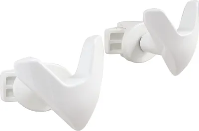 Produktbild von B21814B – V-Haken für trockenes, weißes Handtuch – Rundrohrschraube