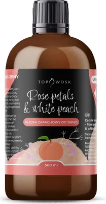 Produktbild von Duftöl mit Rosenblüten und weißem Pfirsich, 500 ml