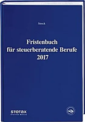 Produktbild von Fristenbuch für steuerberatende Berufe 2017