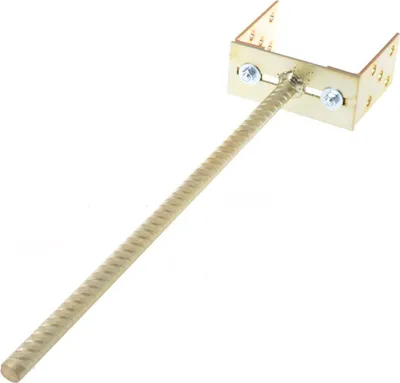 Produktbild von Aqbau® U-Pfostenträger verstellbar 0-140mm / 500mm zum Einbetonieren