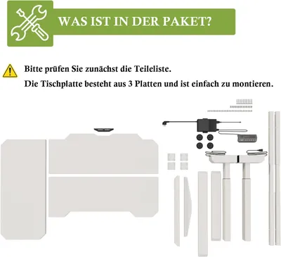 Produktbild von Hilodesk 150cm l-schreibtisch elektrisch höhenverstellbar eckschreibtisch, mit zwei Motoren, l förmiger tisch stehpult, mit 4-Memory-Steuerung, weiß