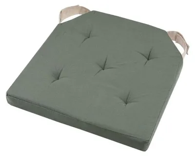 Immagine prodotto di STOF | Cuscino per sedile - DUO - 38x38 cm - Verde oliva Beige - Comodo ed elegante - Con pratiche cinghie