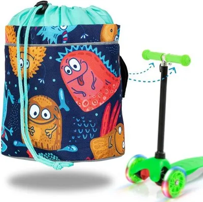 Produktbild von Kinderfahrradtasche reflektierend farbenfroh
