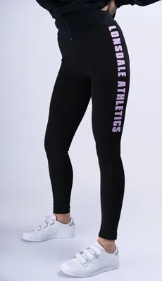 Zdjęcie produktu dla Legginsy damskie CLASHMORE Black/Lilac L Lonsdale