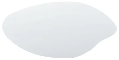 Produktbild von BELIANI LED Wandspiegel Silber Glas Oval Asymmetrisch 60x120 cm mit Bewegungssensor Antibeschlag Moderner Badspiegel Schlafzimmerspiegel Flurspiegel
