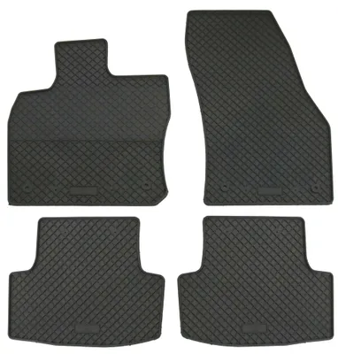 Gummifußmatten Set 4-teilig für Skoda Karoq (2017-), schwarz